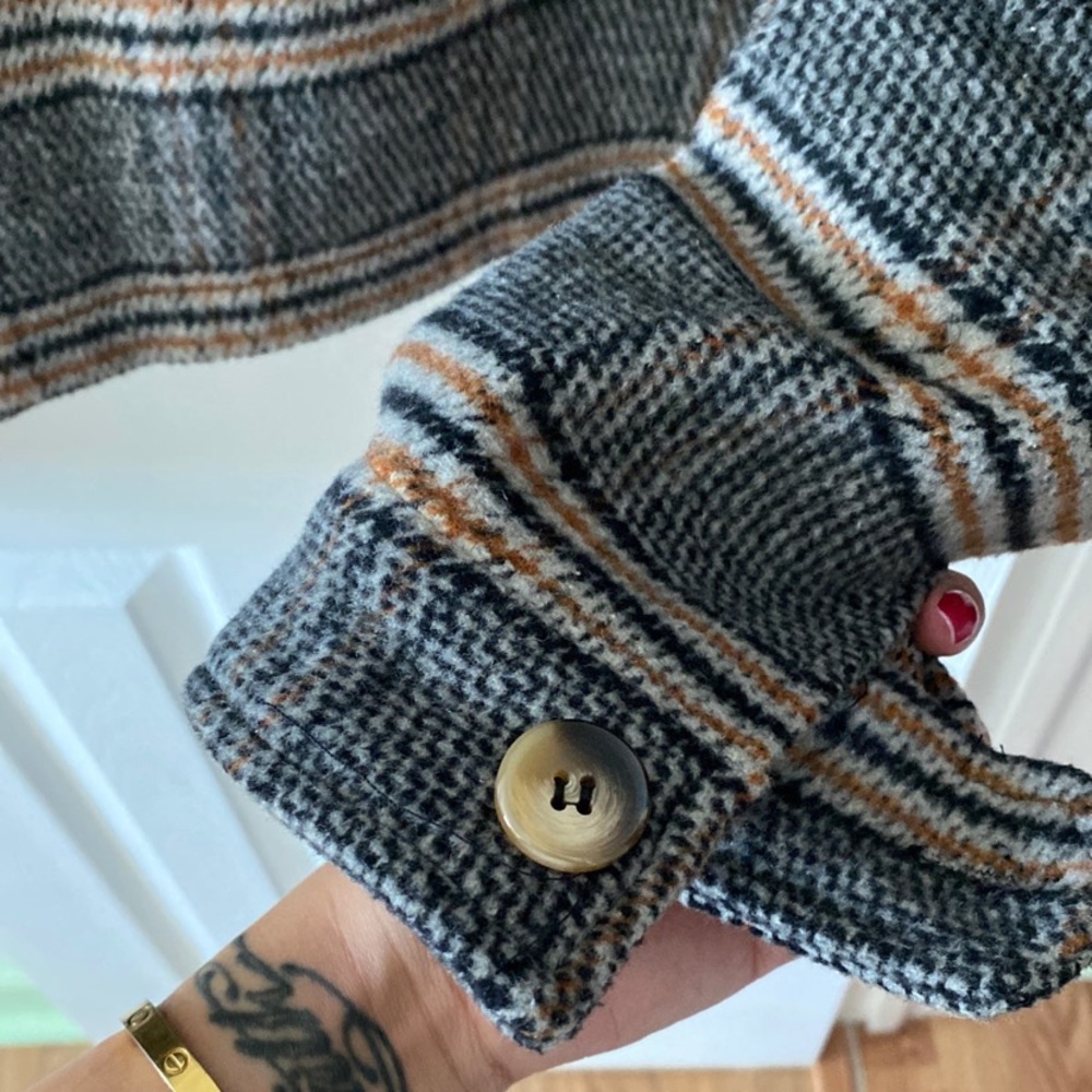 Crop plaid jacket - Picture 3 of 3